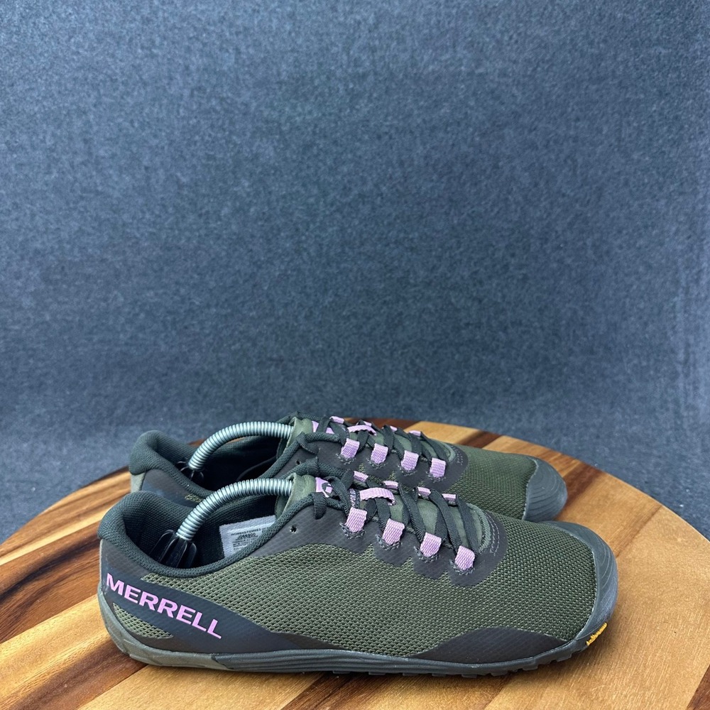 Merrell Vapor Glove 4 Shoes Womens Size 9 Green Gray Pink Barefoot J066900